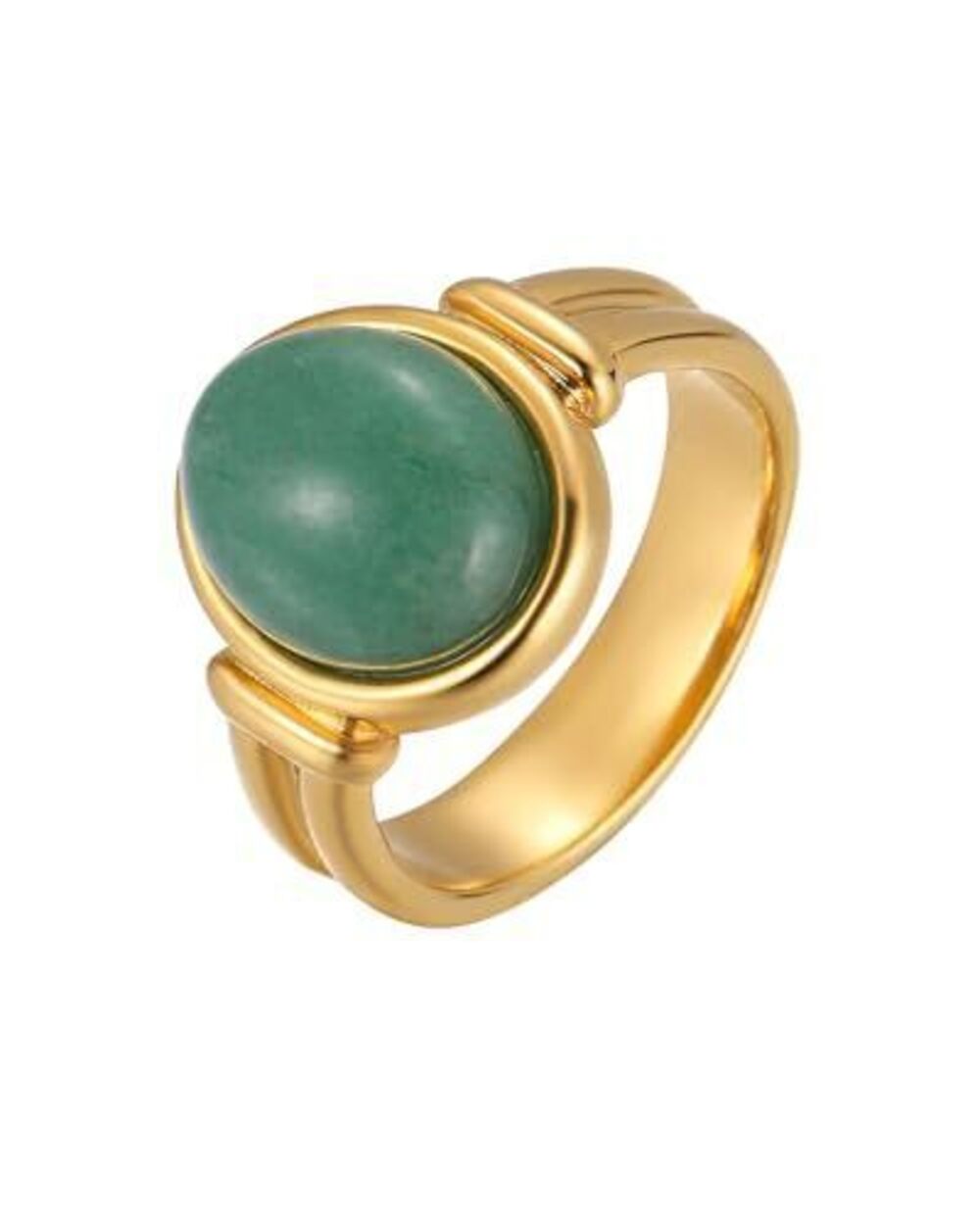 9909 Gold Signet Rings Non Tarnish Dainty Ring, Waterproof 18K Gold Plated